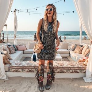 NWT Rachel Zoe Women's Sequin High Neck Sleeveless Mini Shift Dress Silver Sz 2